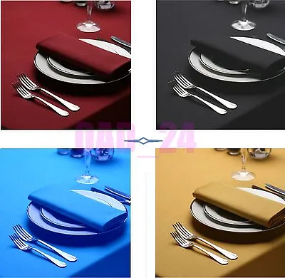 Tablecloth Linen Table Cloth Covers Tableware Fabric Polyester Quality Kitchen   • £11.99