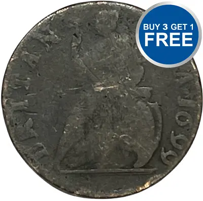 1695 - 1700 - 1 Farthing - William Iii - Choice Of Year - Great Britain • £39.99
