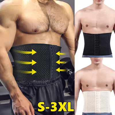 Body Shaper Waist Trainer Training Cincher Underbust Boned Mesh Shapewear Corset • £9.79