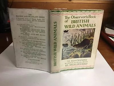 Observers Book Of British Wild Animals 1941 N I L  • £29.99