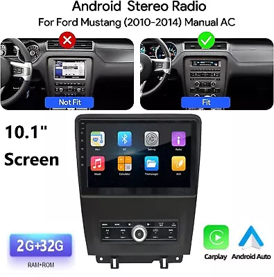 For 2010-2014 Ford Mustang Car Stereo Radio 10.1'' Android 11.0 GPS Navi CarPlay • $194.99