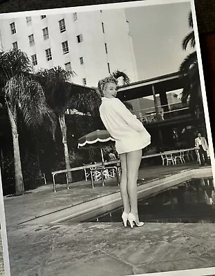 Marilyn Monroe  By Poolside At Roosevelt Hotel Hollywood California  Circa 1951 • $750