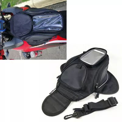 Waterproof Magnetic Motorcycle Tank Bag Oil Fuel Bag Saddlebags Sports Universal • $21.99