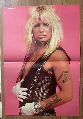 Vintage Motley Crue Vince Neil Centerfold Magazine Pinup • $10.99