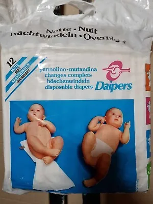 12 Vintage Diapers Old Diapers No Pampers Plastic Diaper Reborn • $45