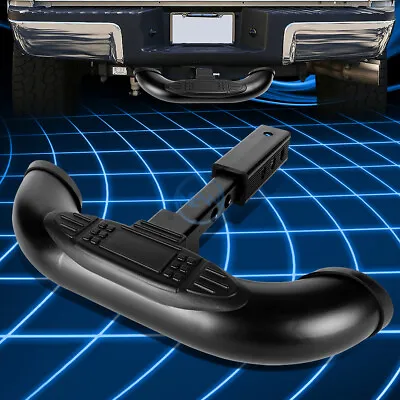 1.25/2 Coated Steel Trailer Hitch Receiver Tow Cover/Rear Bumper Step Bar Guard • $54.99