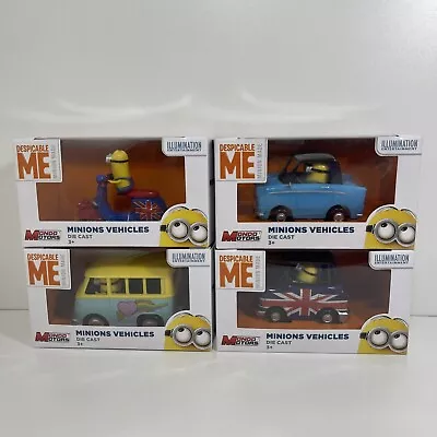 Despicable Me Minions Vehicles Die Cast Mondo Motors Toy Car Lot Of 4 NIB • $34.99
