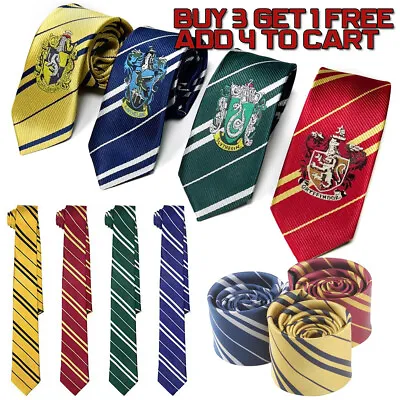 $6.99 • Buy Harry Potter Tie Costume Gryffindor Hufflepuff Ravenclaw Slytherin Cosplay Gift