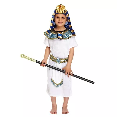 Boys EGYPTIAN PHARAOH WHITE Roald FANCY DRESS COSTUME  Outfit Kids Book Week • £21.20