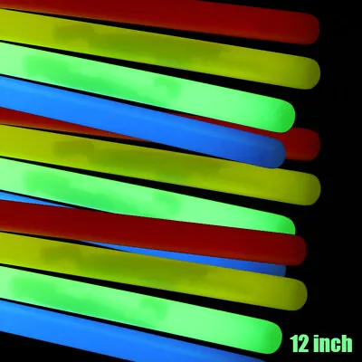 $19.59 • Buy 24 Count Multi Color 12 Inch Glow Sticks Jumbo Large Bright For Camping, Party..