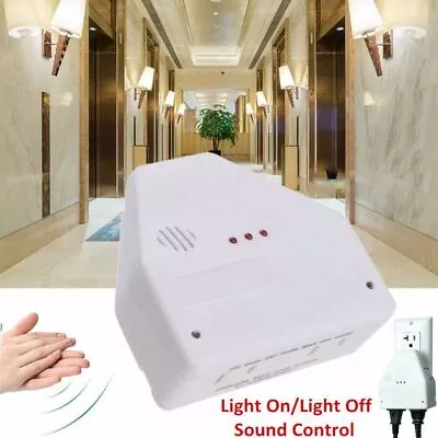 Clapper Sound Activated Clap On/Off Light Switch Wall Socket Outlet Adapter US • $11.28