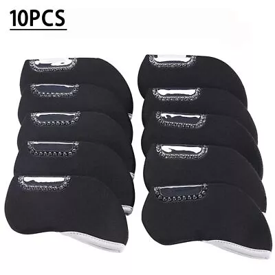 $16.87 • Buy 10Pcs Iron Head Covers Golf Head Protector Golf Head Covers Golf Club Protector