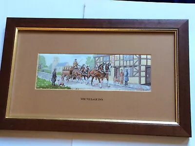 £11 • Buy J.&J.Cash Ltd - Cashs Woven (Silk) Pictures - Street Scene - The Village Inn