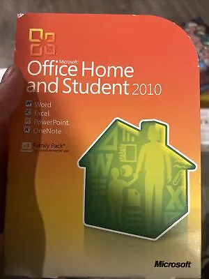 Microsoft Office Home And Student 2010 Software Windows 79G-02144 + Key UNTESTED • $40