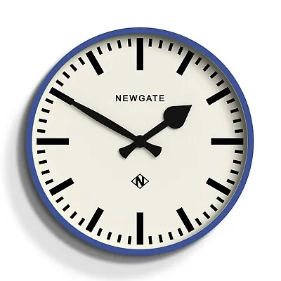 Wall Clock Number Three Round Blue Modern Railway Minimalist Clock Newgate 30cm • £27.50