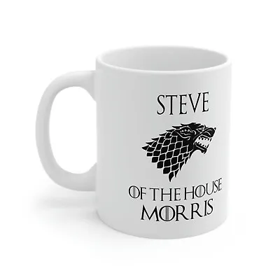 Personalised Game Of Thrones Mug Cup Stark Christmas Birthday Present Gift Wolf • £8.99