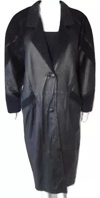 Marco Morani Leather Overcoat Womens Size Large-AS IS  • $74.90