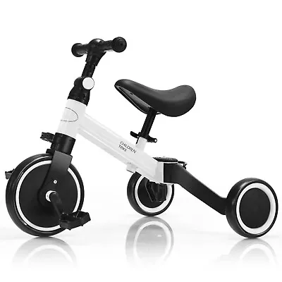 3 IN 1 Kids Tricycle Toddler Trike Convertible 3 Wheels Baby Balance Bike Walker • £34.95