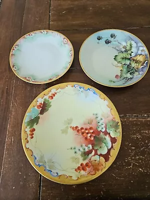 Antique T & V Limoges Pickard Painted & Signed 7.5  Plate With Currants Gld Trim • $25