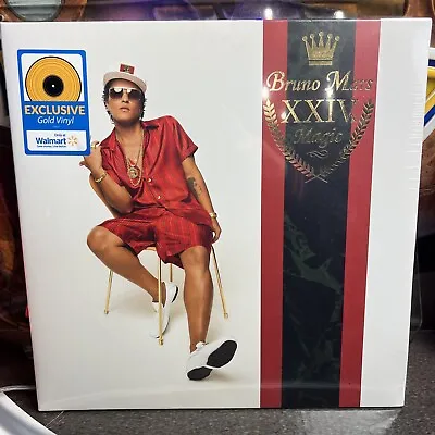 Bruno Mars 24k Magic Vinyl LP Gold Colored -Walmart Exclusive Sealed • $29.93