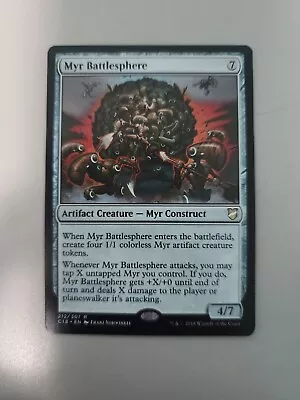 MTG Myr Battlesphere Commander 2018 212/307 Regular Rare • $1.99