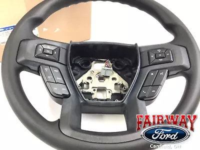 15 Thru 20 F-150 OEM Ford Black Urethane Steering Wheel W/ Cruise FL3Z-3600-CA • $314.95