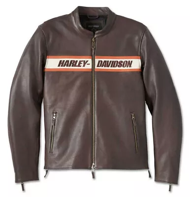 Men's Jacket Moto Gear Biker Real Leather Motorcycle Jacket • $149