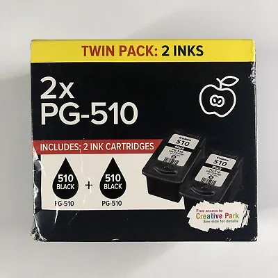 $44.95 • Buy Canon PG-510 Black & CL-511 Colour, 2x PG-510 Black Combo Printer Ink Cartridges