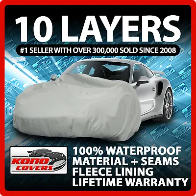 $60.95 • Buy 10 Layer Car Cover Indoor Outdoor Waterproof Breathable Layers Fleece Lining 324