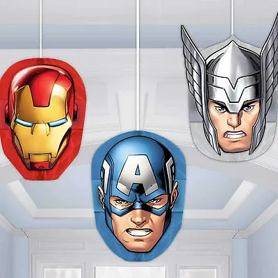 Marvel Avengers Assemble Honeycomb Decorations 3 Piece Party Hanging Decorations • £3.49