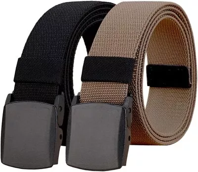 WYuZe Mens Nylon Web Belt No Metal Nickel Free Military Tactical Hiking Belt • $46.65