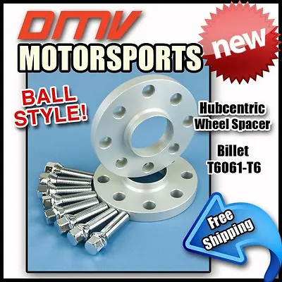 17MM Hubcentric Wheel Spacers Silver Ball Bolts Volkswagon 4x100 57.1 12x1.5 • $24.99