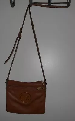 Michael Kors Fulton Honey Brown Crossbody Organizer • $30