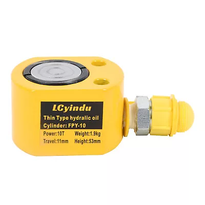 10T Mini Hydraulic Cylinder Jack Ram 0.43  Stroke Low Profile Hydraulic Lifting • $68.88