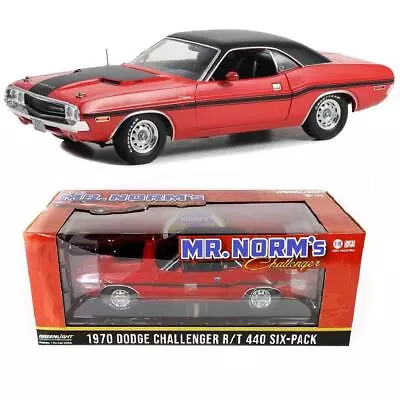 Greenlight 13667 1970 Dodge Challenger R/t 440 Six Pack Mr. Norm's Diecast 1:18 • $69.95