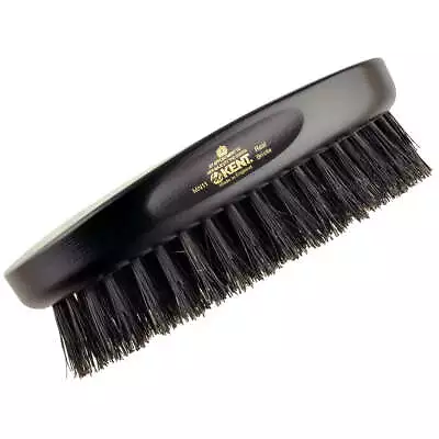 Mens Finest Black Boar Bristle Ebony Wood Military Hair Brush • $126