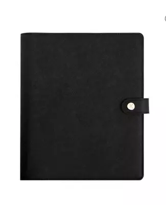 Kikki K A5 Large Black Leather Planner Brand New Agenda Gift Boxed • $75