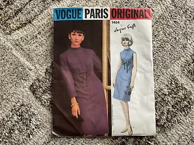 VOGUE PARIS ORIGINAL  1464 Jacques Griffe Dress Size 10 Vintage • $12