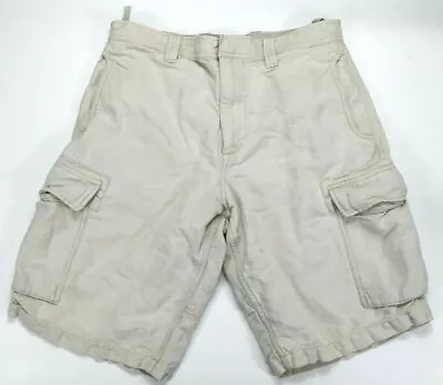 Gap Loose Fit Cargo Shorts Mens Tag Size 32 Lots Of Pockets Light Khaki • $16.38