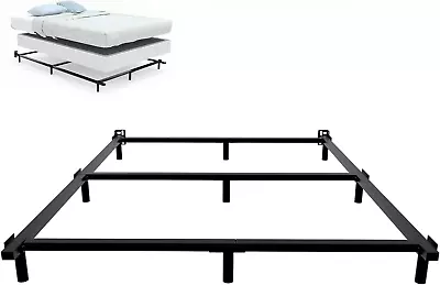 King Bed Frame Heavy Duty Metal King Size Bed Frame For Boxspring And Mattress • $85.99