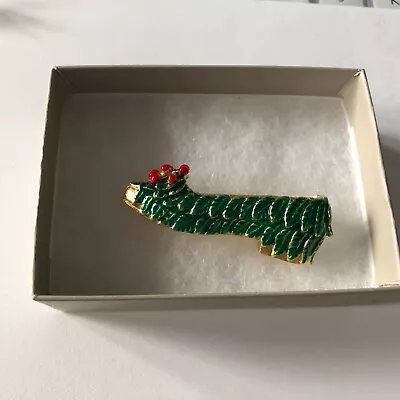 Metropolitan Museum Of Art Christmas Holly Shoe Enamel Pin/Brooch New With Box • $35