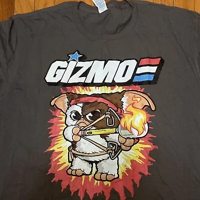 Gizmo GI Joe Gray T-Shirt 2XL XXL G.I. Movie TV Mashup Funny Gremlins • $39.10