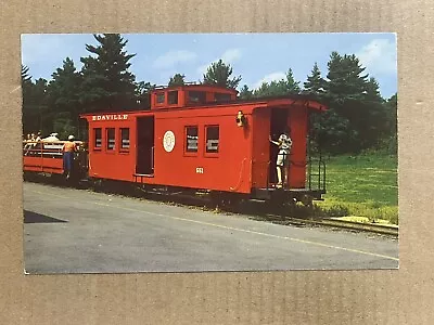 Postcard Train Caboose Edaville Railroad South Carver MA Massachusetts Vintage • $5.99