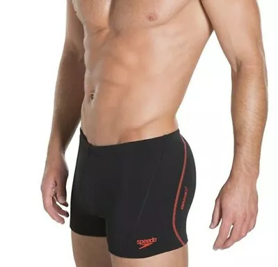 Speedo Mens Oeko-Tex  Endurance Standard Swimwear Size 30 Black And Red • $19.94