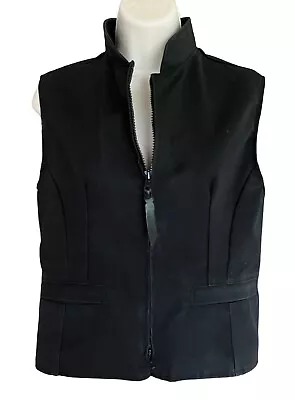 Schaefer Outfitter Cheyenne Black Canvas Vest 906 Womens Size S Western USA • £37.98