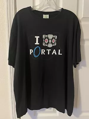 Glitch Gaming Apparel Portal Companion Cube Short Sleeve T Shirt Size XL • $22.99