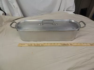 Unis France 50 Aluminum Fish Kettle / Steamer Poacher 19 Inches Long • $49.99