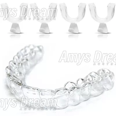 UP TO 8PCS Teeth Whitening Mouth Tray Custom Self Mould Thermo Plastic Clear MEL • $3.99