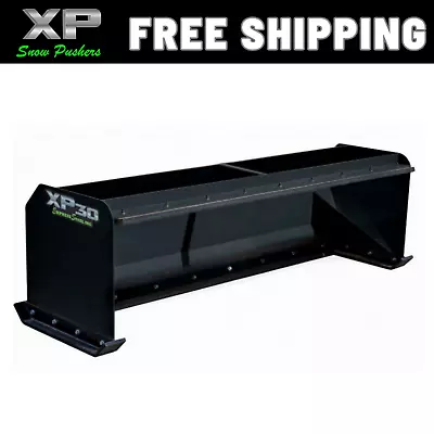 8' Xp30 Black Snow Pusher W/pullback Bar -skid Steer Quick Attach -free Shipping • $2550