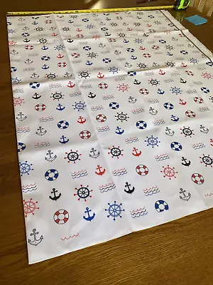 Ambesonne Nautical Print Fabric 1 Yard  60 X 36 • $5.99